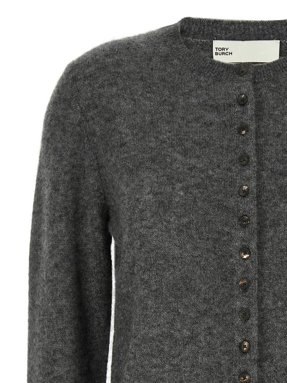 Gray Cashmere Cardigan