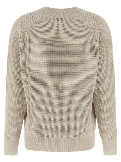 Beige Cotton Cardigan