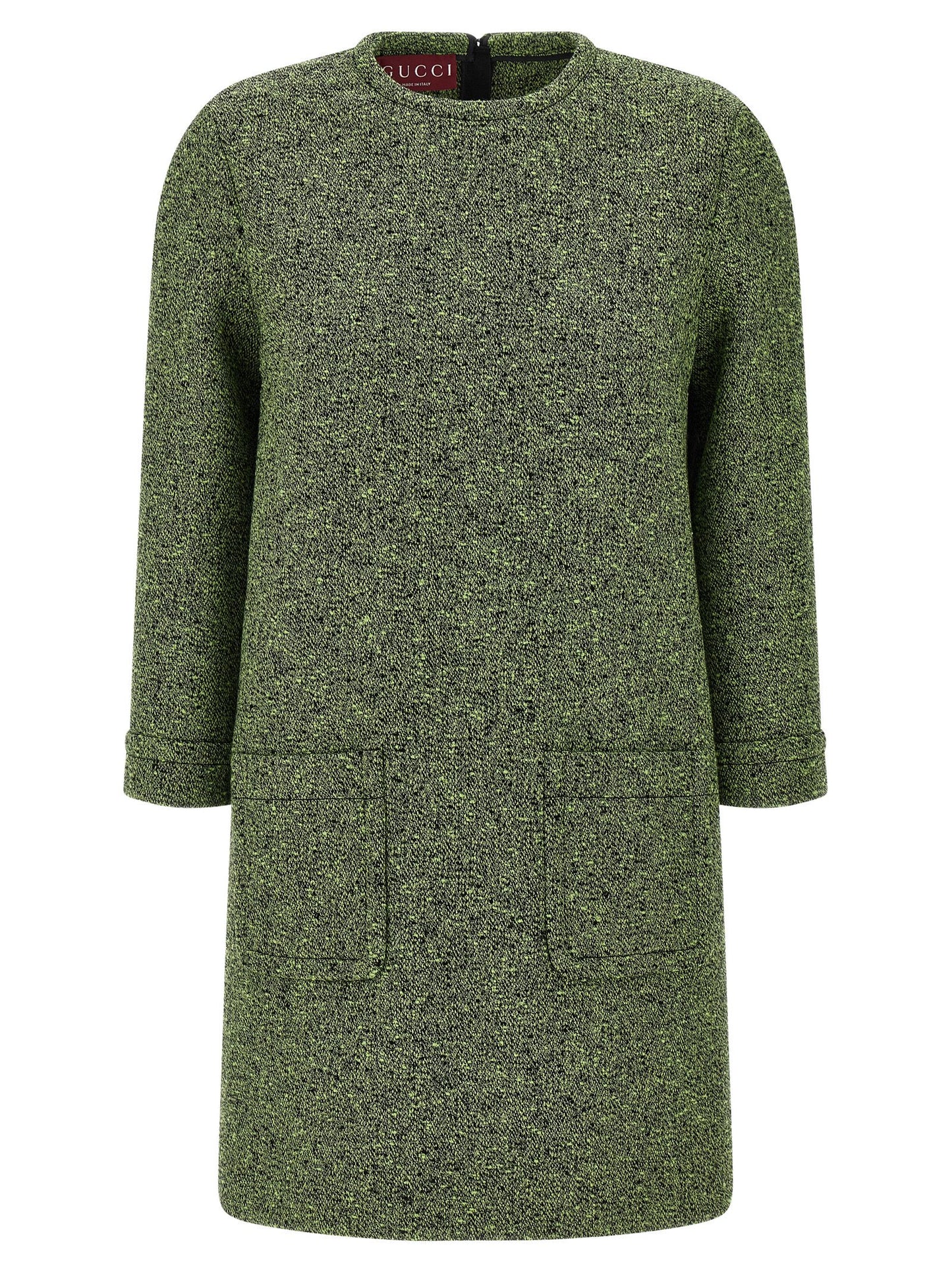 Bicolor Cotton Short Dress