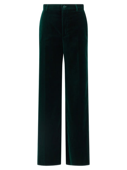 Bicolor Cotton Casual Pants