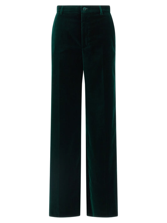 Bicolor Cotton Casual Pants