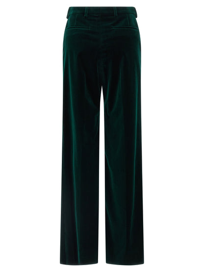 Bicolor Cotton Casual Pants