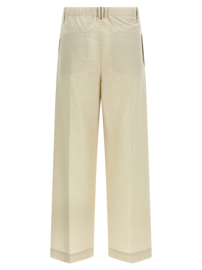 White Cotton Dress Pants