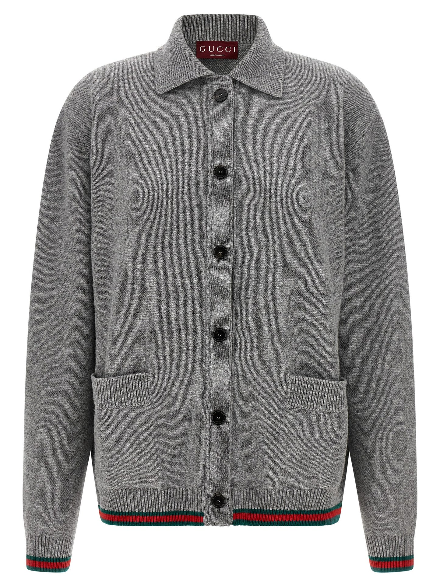 Gray Wool Cardigan