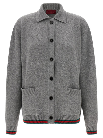 Gray Wool Cardigan