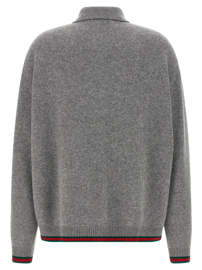 Gray Wool Cardigan