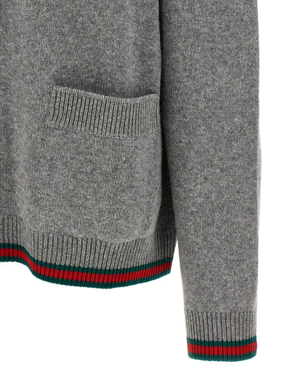 Gray Wool Cardigan
