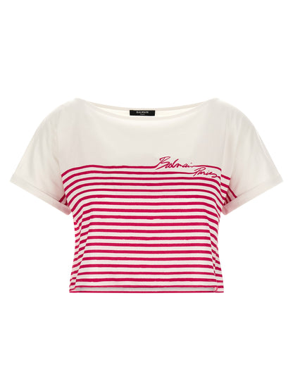 Fuchsia Cotton T-Shirt