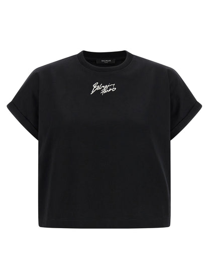 Black Cotton T-Shirt
