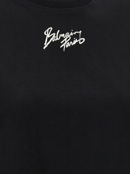 Black Cotton T-Shirt