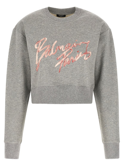 Gray Cotton Sweatshirt
