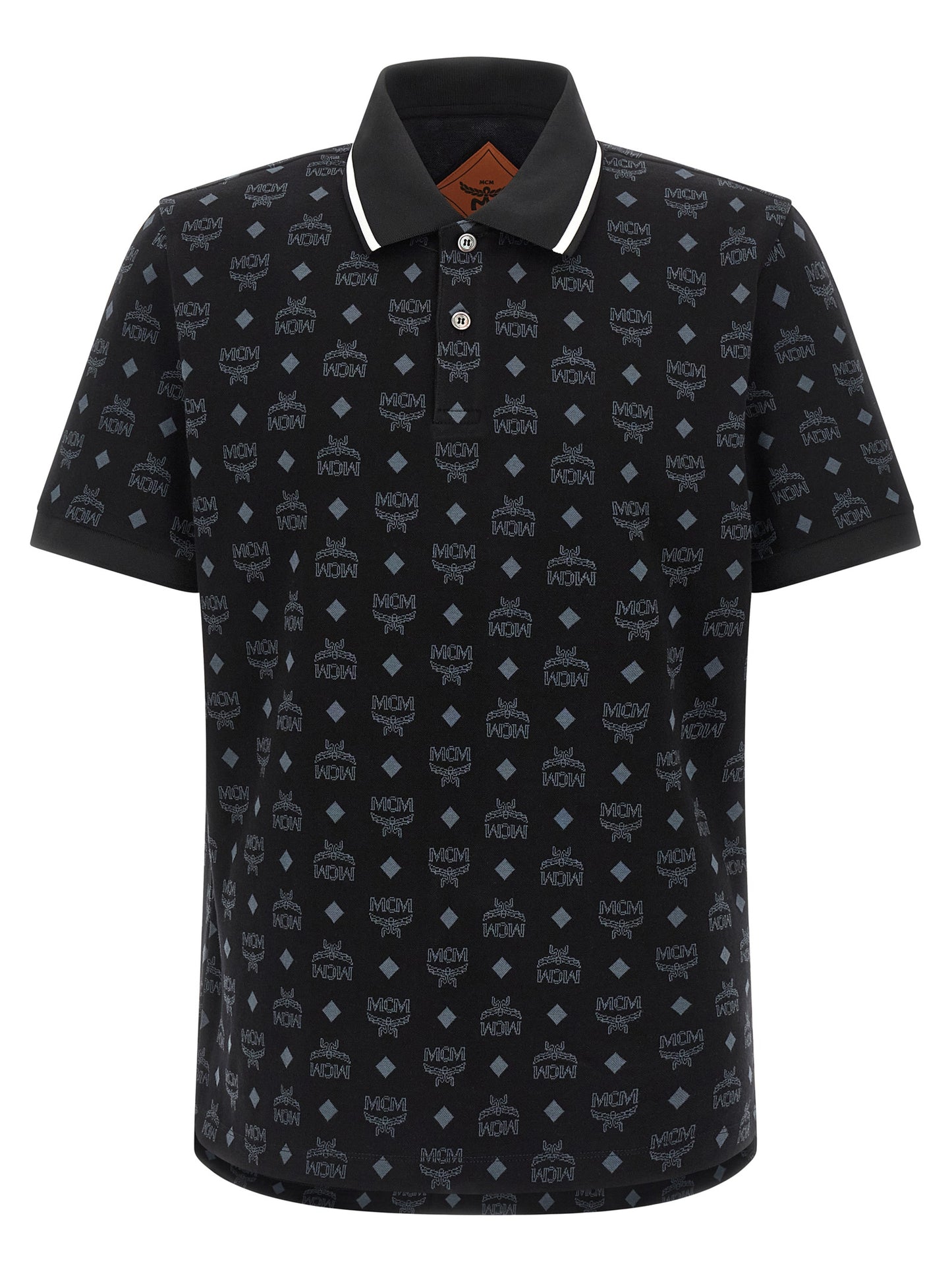 Black Cotton Polo Shirt