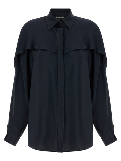 Blue Acetate Blouse