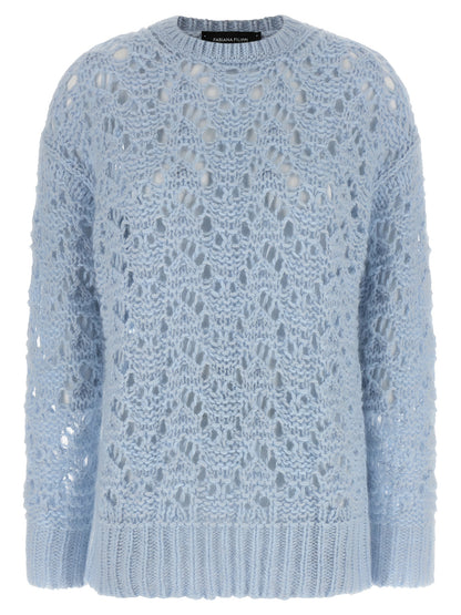 Blue Virgin Wool Cardigan