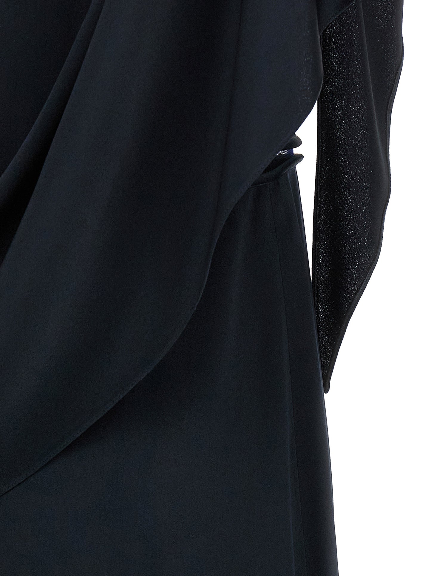 Blue Viscose Midi Dress