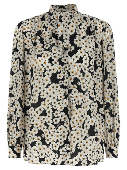 Bicolor Silk Blouse