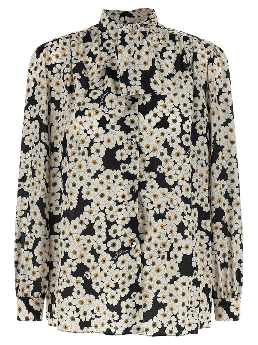 Bicolor Silk Blouse