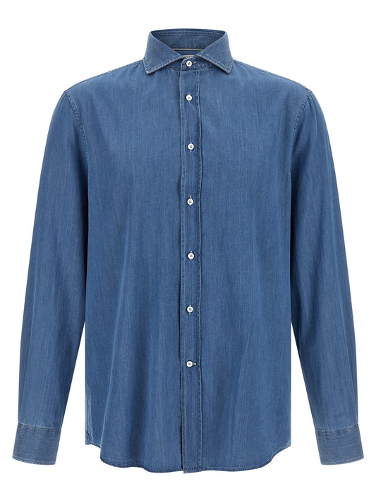 Blue Cotton Blouse