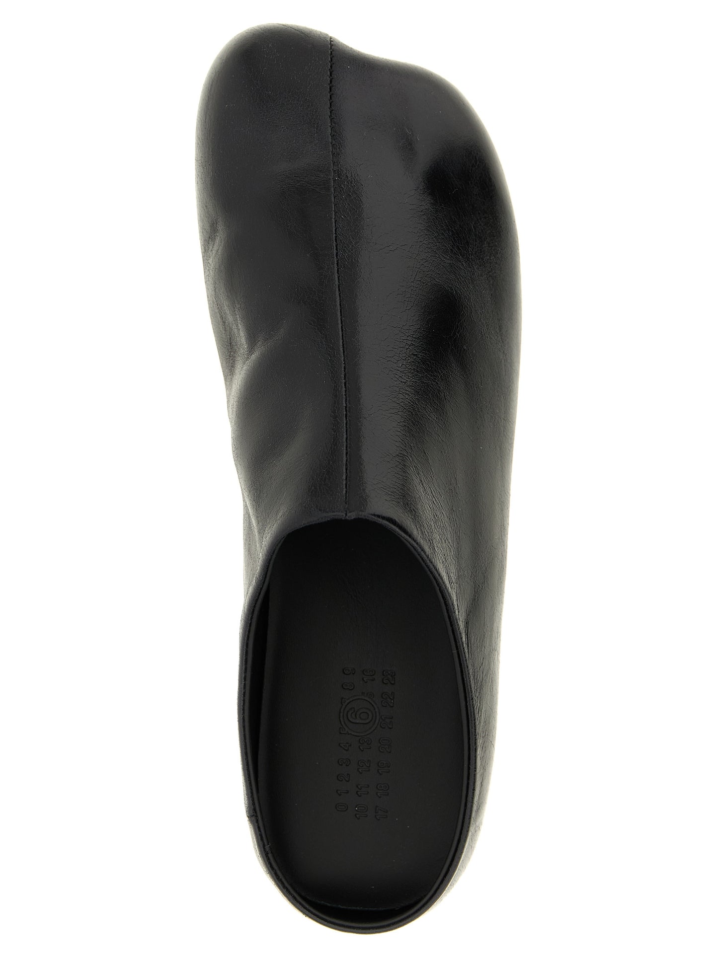 Black Calfskin Clogs