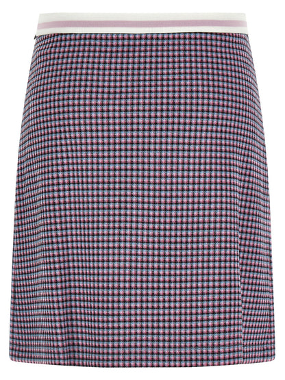 Purple Viscose Long Skirt