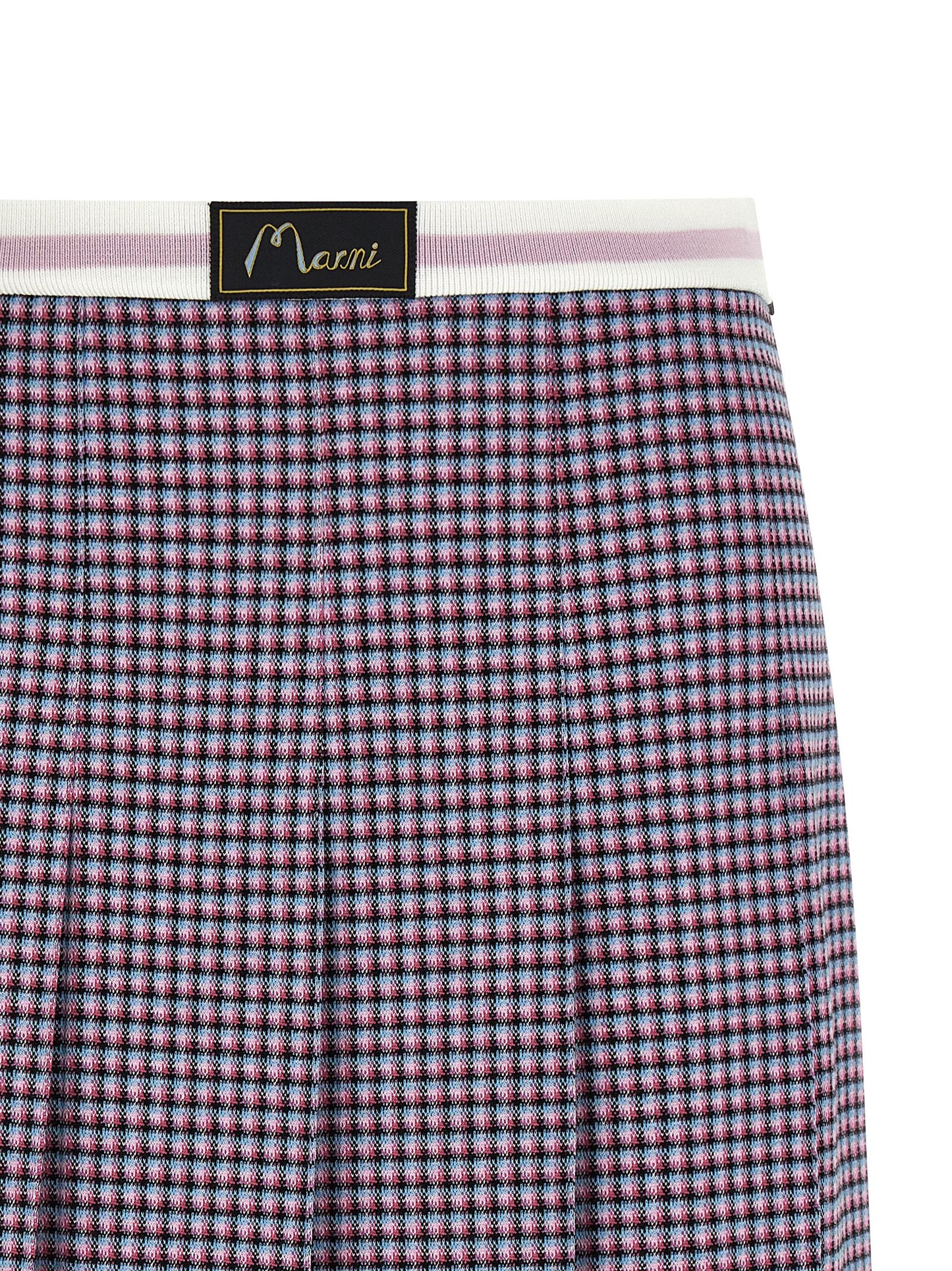 Purple Viscose Long Skirt