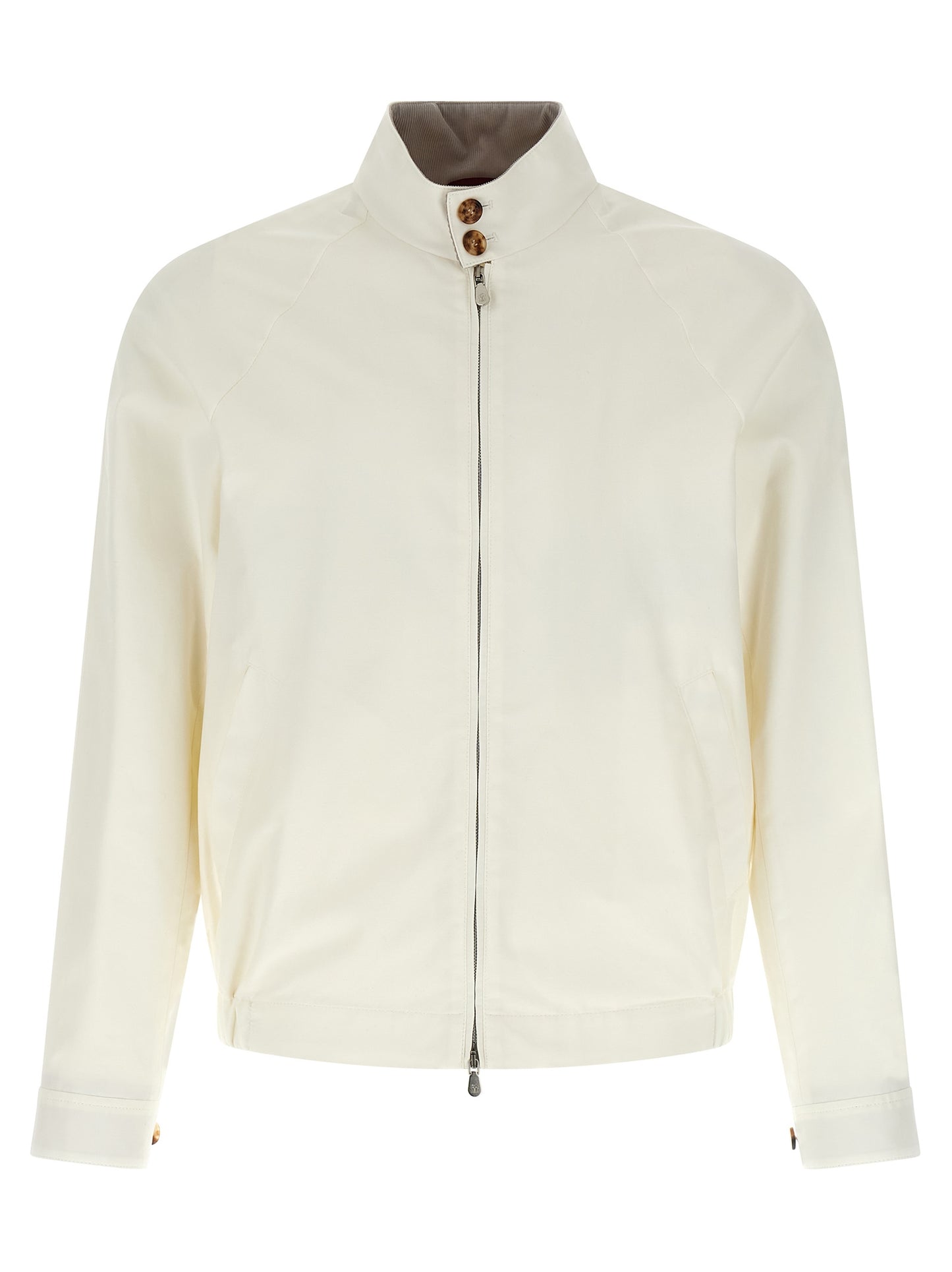 White Cotton Full-Length Jacket