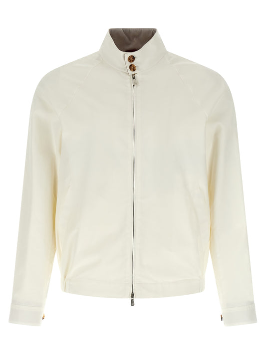 White Cotton Full-Length Jacket
