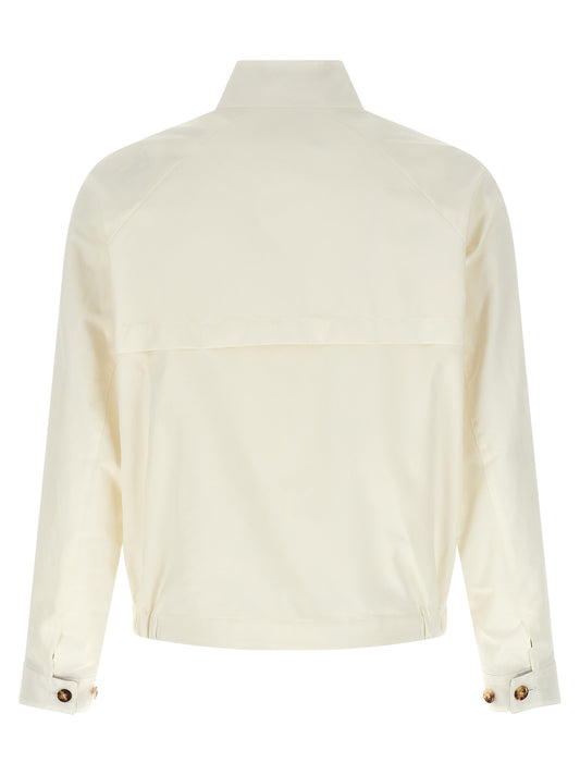 White Cotton Full-Length Jacket