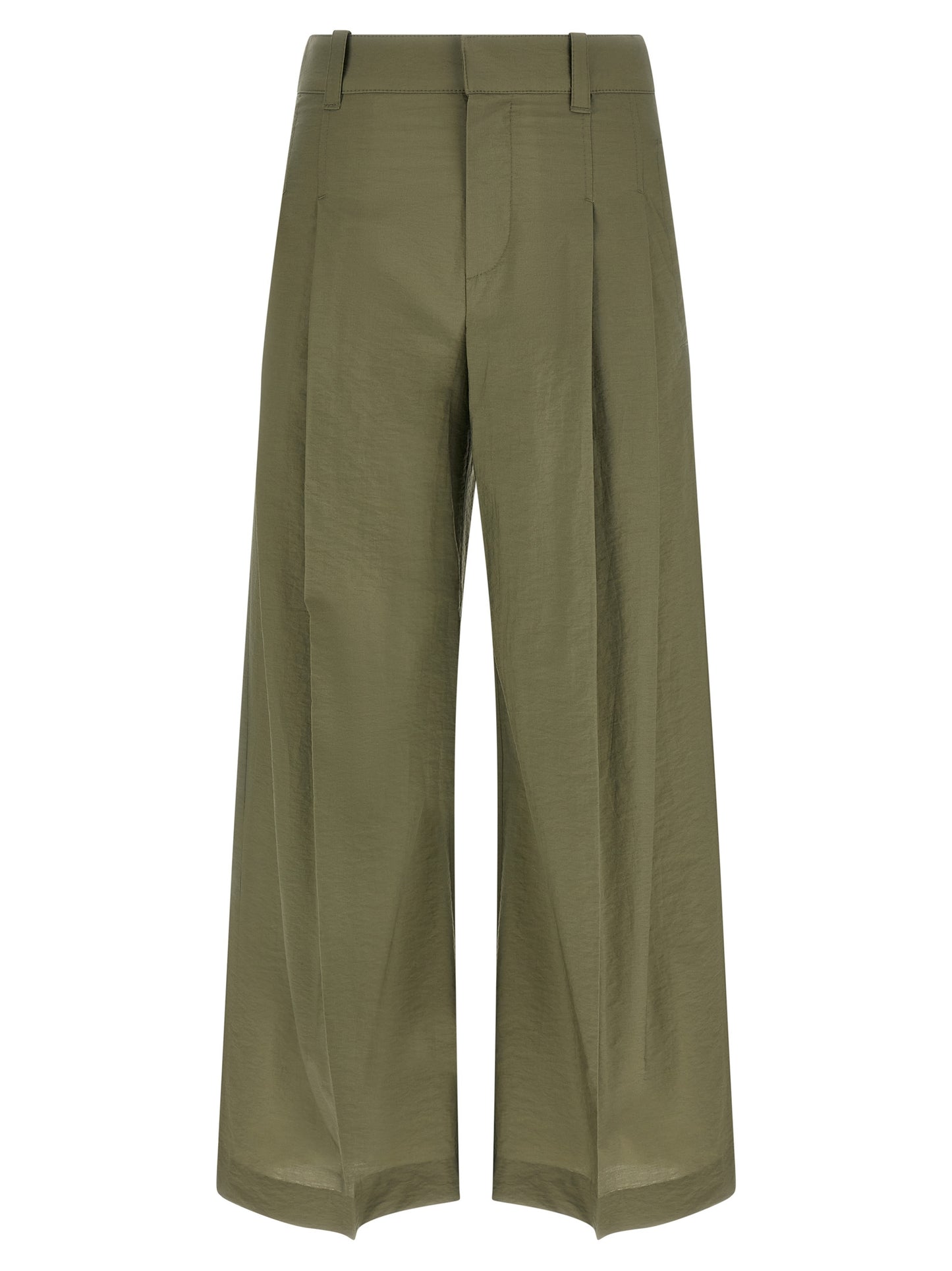 Bicolor Cotton Casual Pants
