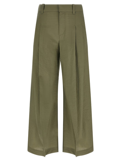 Bicolor Cotton Casual Pants