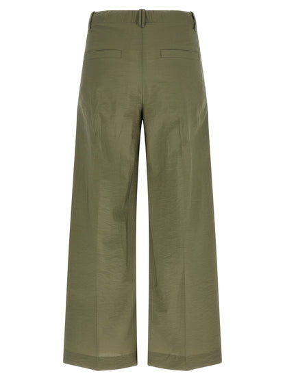 Bicolor Cotton Casual Pants