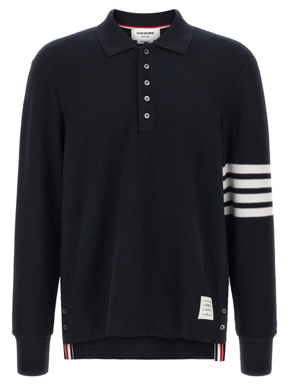 Blue Cotton Polo Shirt