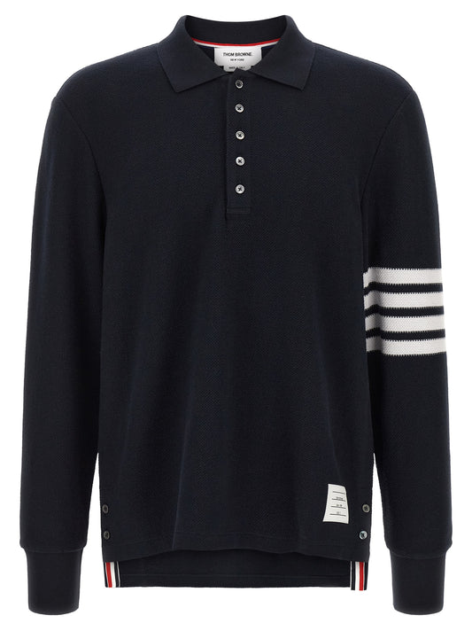 Blue Cotton Polo Shirt