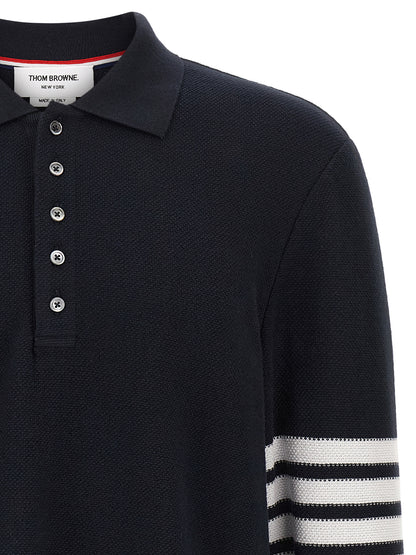 Blue Cotton Polo Shirt