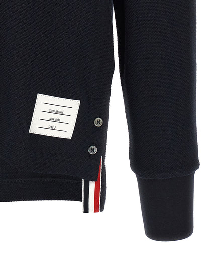 Blue Cotton Polo Shirt