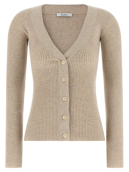 Beige Wool Cardigan