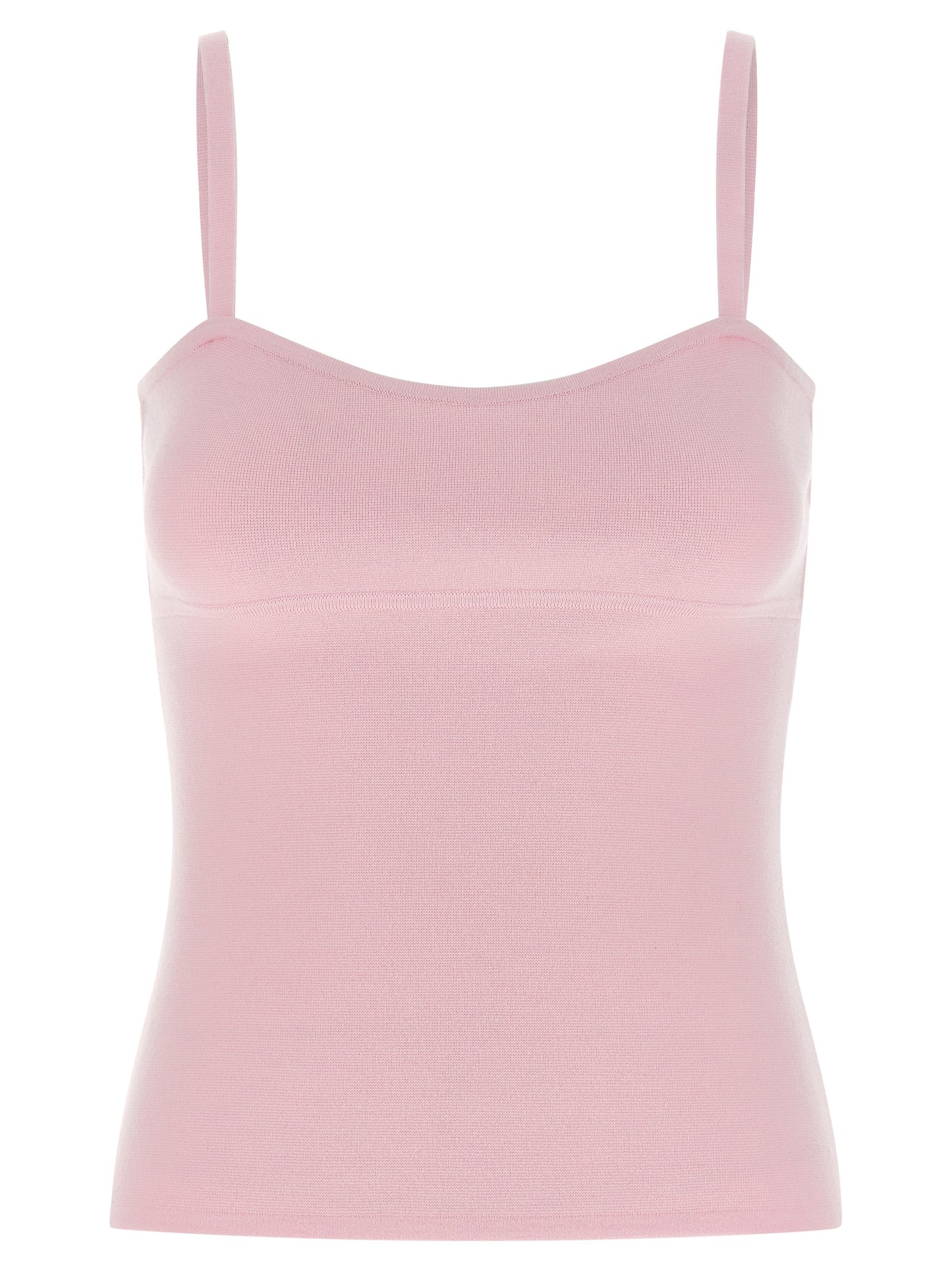 Multicolor Virgin Wool Sleeveles T-Shirt