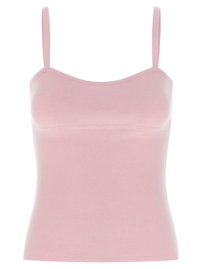 Multicolor Virgin Wool Sleeveles T-Shirt