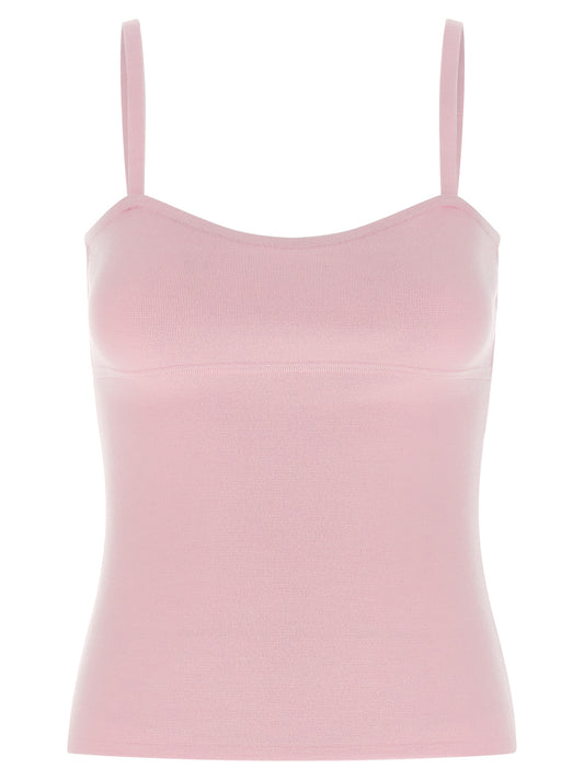 Multicolor Virgin Wool Sleeveles T-Shirt