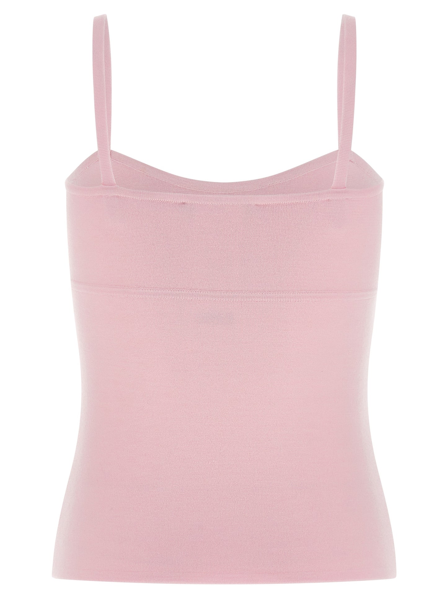 Multicolor Virgin Wool Sleeveles T-Shirt