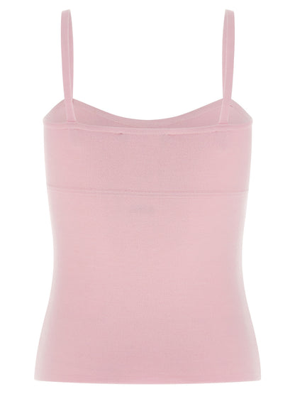 Multicolor Virgin Wool Sleeveles T-Shirt