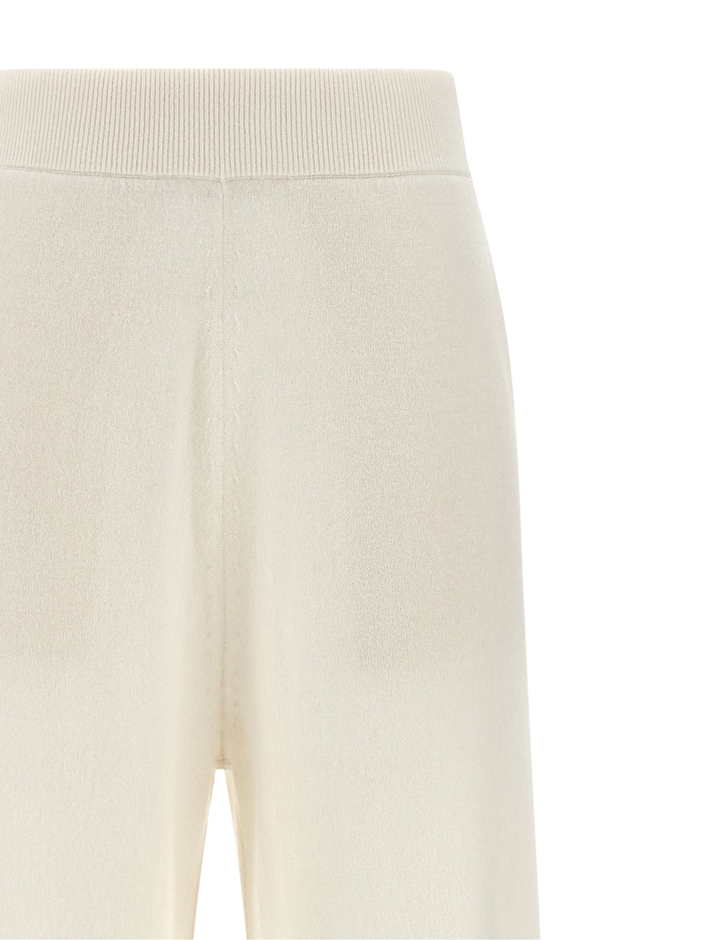 White Cashmere Casual Pants