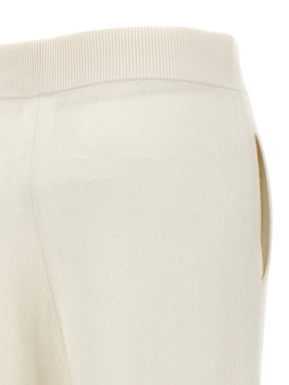 White Cashmere Casual Pants