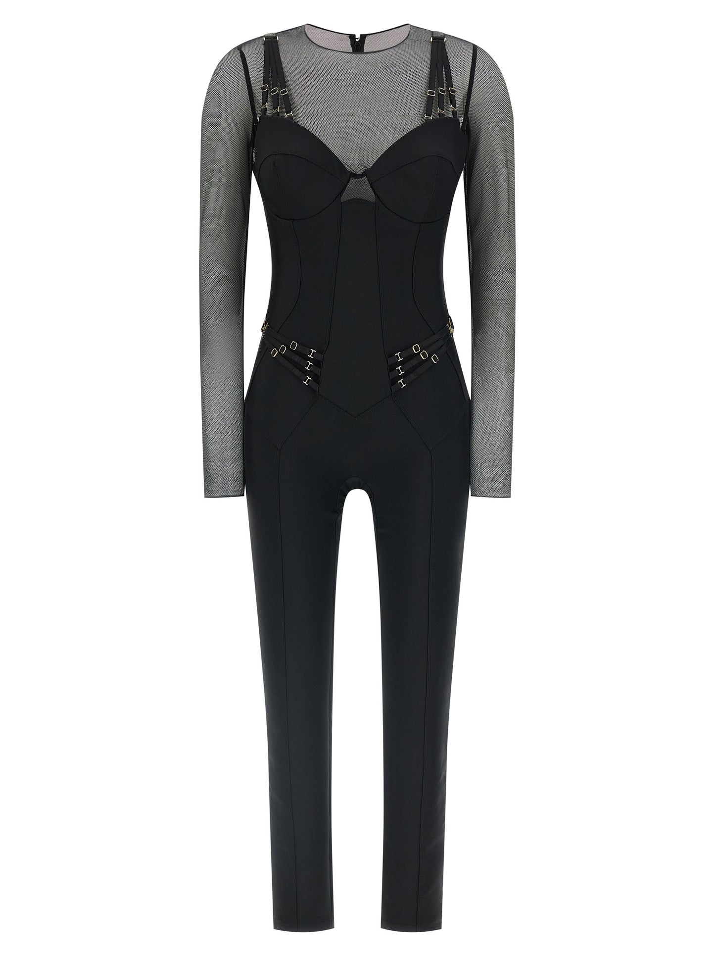 Black Polyamide Jumpsuit