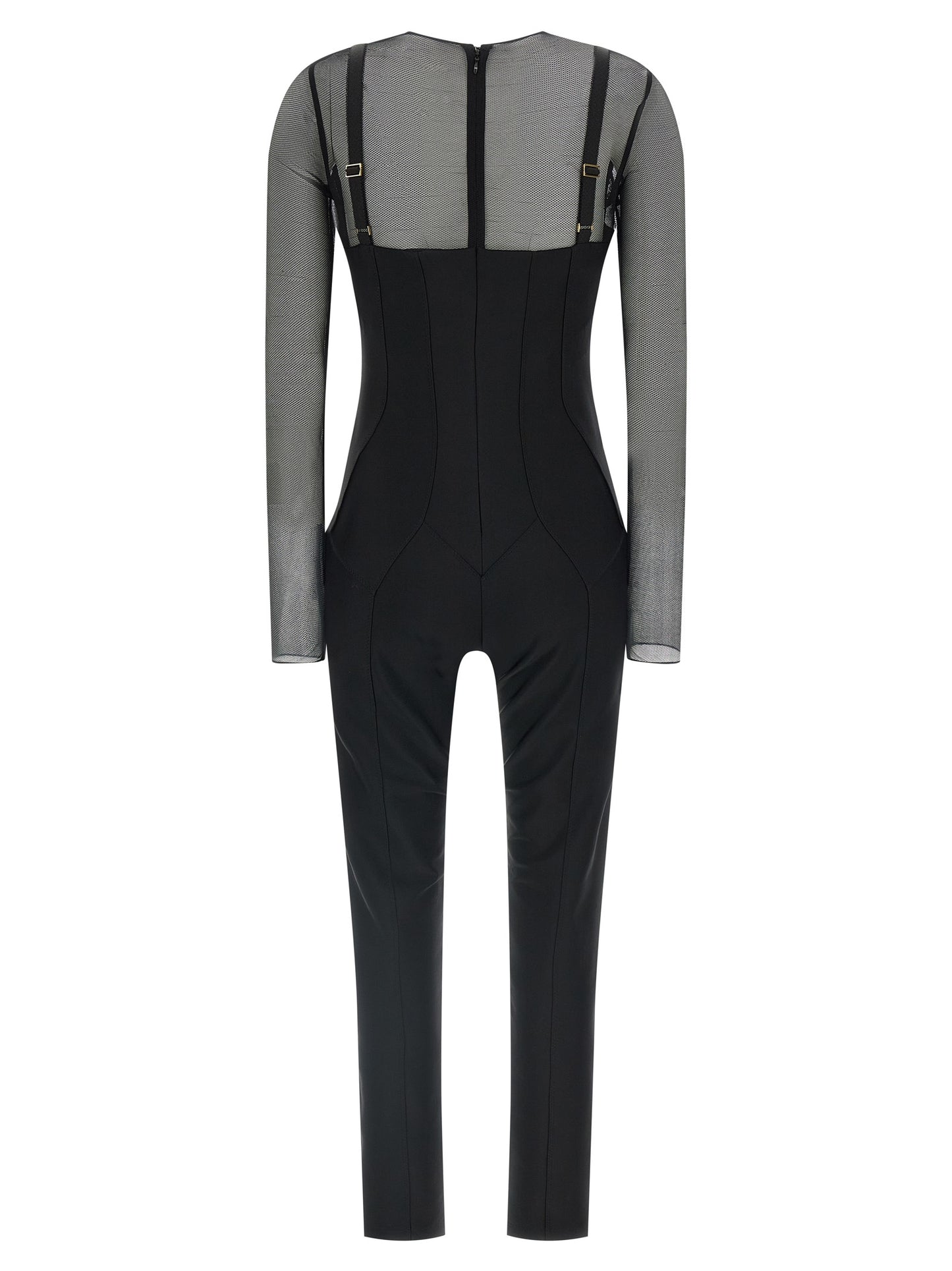 Black Polyamide Jumpsuit