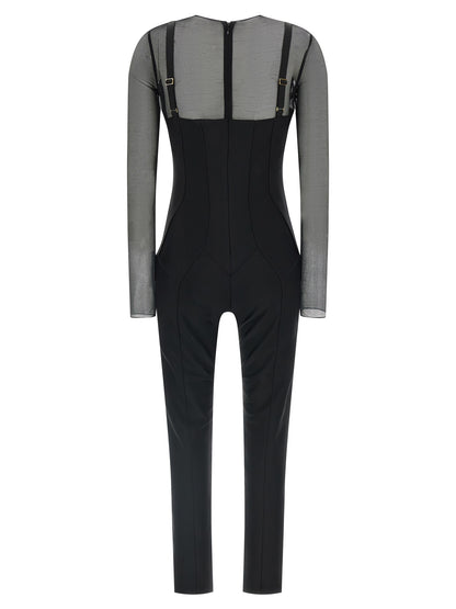 Black Polyamide Jumpsuit