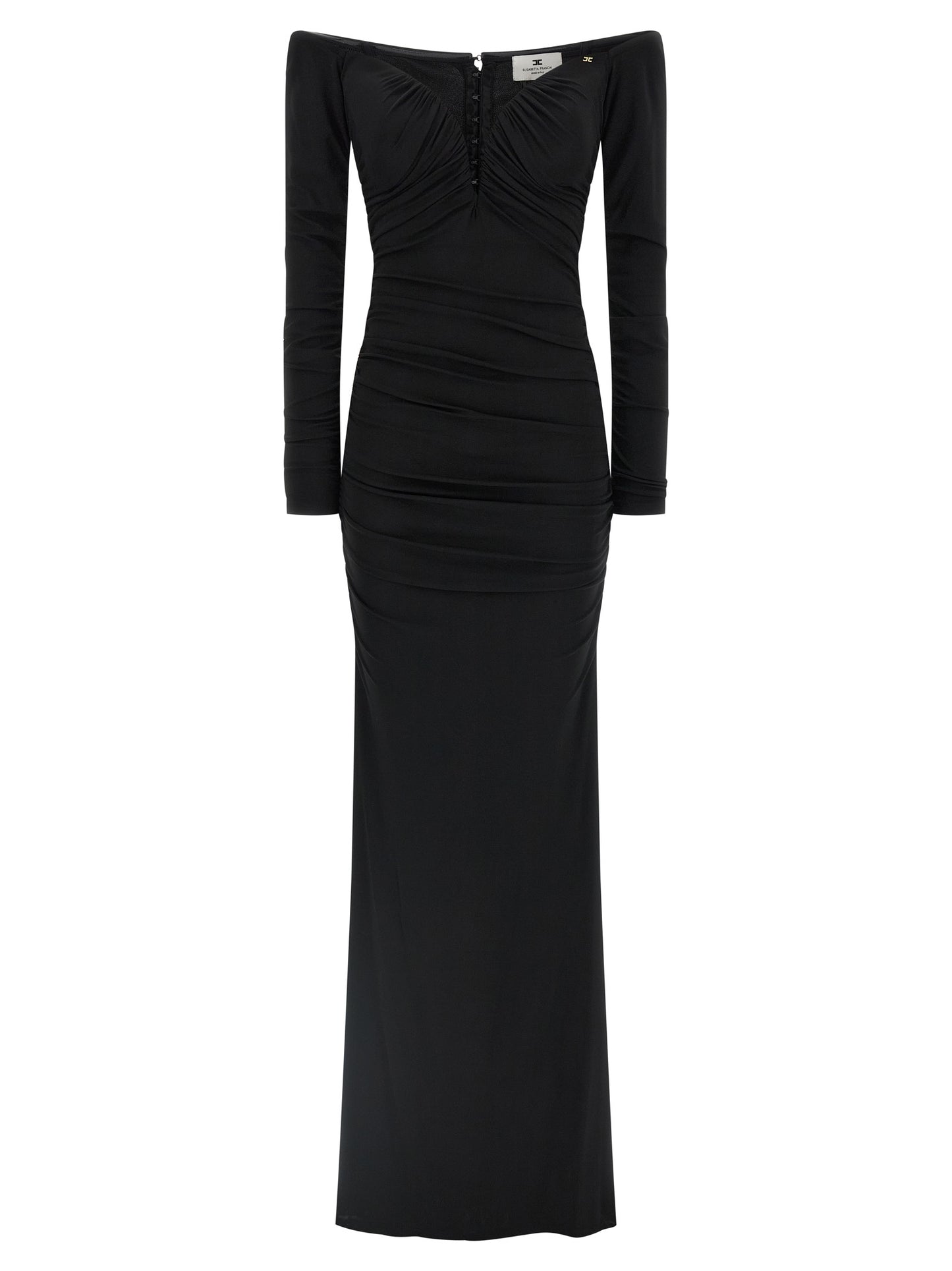 Black Viscose Long Dress
