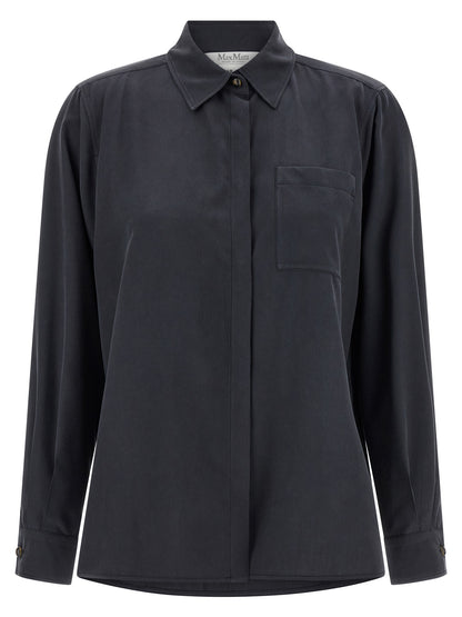 Gray Silk Blouse