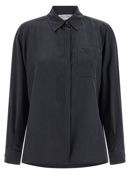Gray Silk Blouse