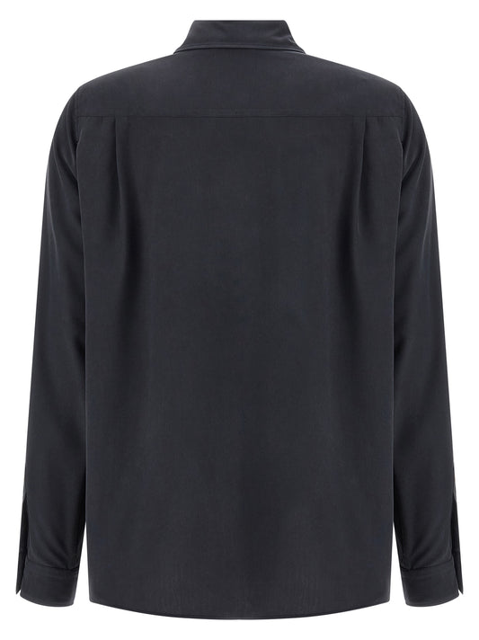 Gray Silk Blouse